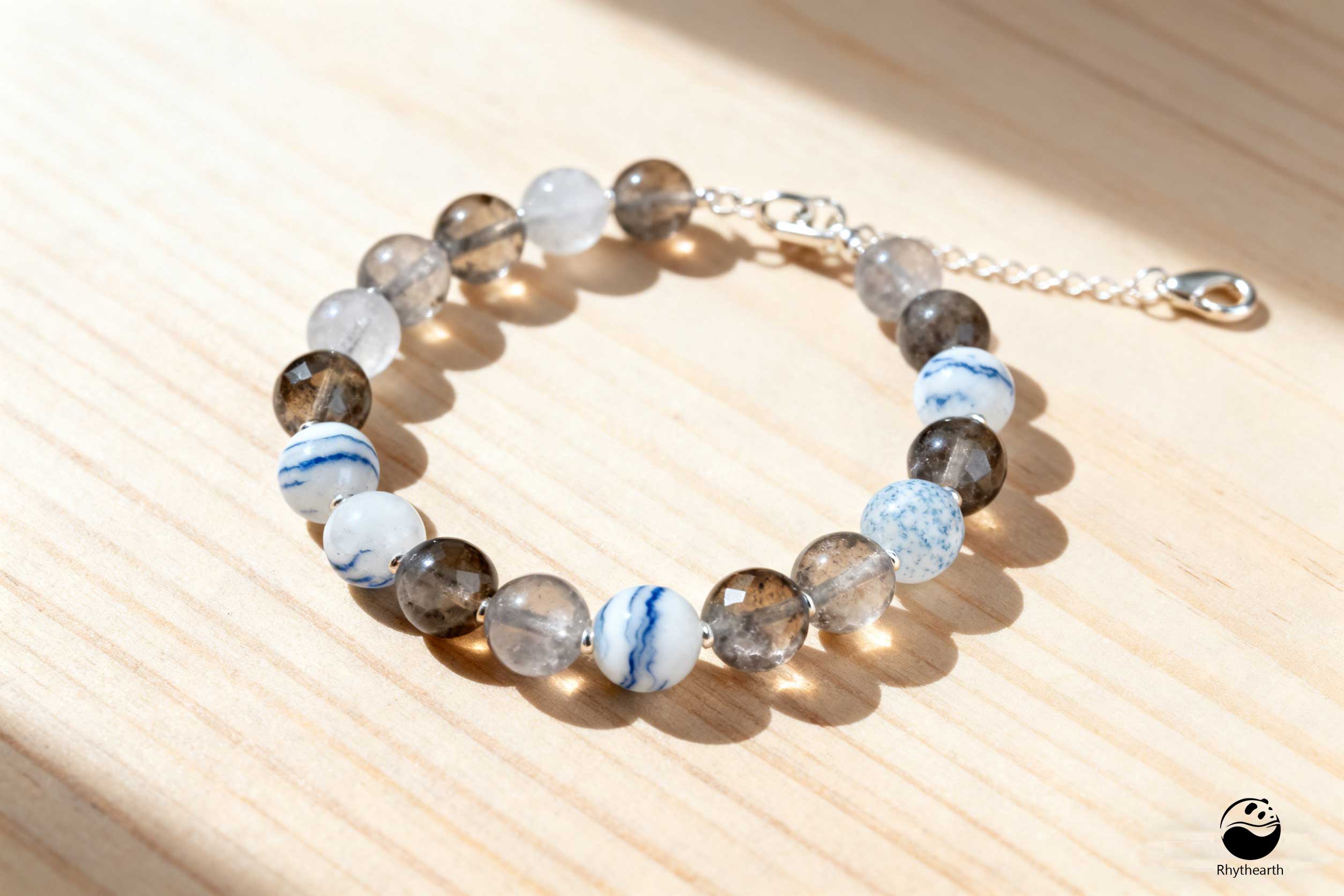 Sudden Anger：Smoky Quartz + Blue Lace Agate (Cool Down Before You React)